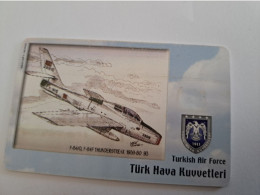 TURKIJE / 50 UNITS/ CHIPCARD/ TURKISH AIR FORCE  / DIFFERENT PLANES /        Fine Used Card  **15408** - Türkei