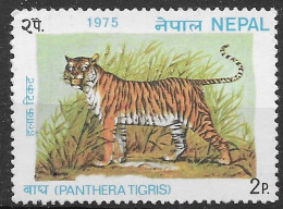 Nepal 1975 Tiger Mnh ** - Népal