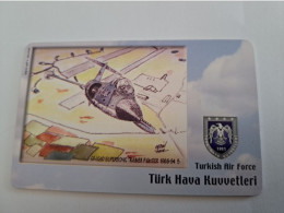 TURKIJE / 50 UNITS/ CHIPCARD/ TURKISH AIR FORCE  / DIFFERENT PLANES /        Fine Used Card  **15410** - Turkey