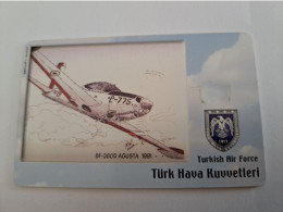 TURKIJE / 50 UNITS/ CHIPCARD/ TURKISH AIR FORCE  / DIFFERENT PLANES /        Fine Used Card  **15411** - Türkei