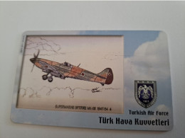 TURKIJE / 50 UNITS/ CHIPCARD/ TURKISH AIR FORCE  / DIFFERENT PLANES /        Fine Used Card  **15415** - Türkei