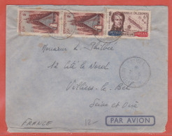 NOUVELLE CALEDONIE LETTRE DE 1957 - Storia Postale