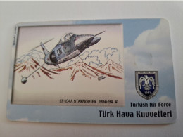 TURKIJE / 50 UNITS/ CHIPCARD/ TURKISH AIR FORCE  / DIFFERENT PLANES /        Fine Used Card  **15417** - Türkei