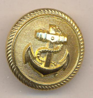 Germany Nautical Button With A Stamp, Diameter 25 Mm. Perfect! 2 - Knoppen