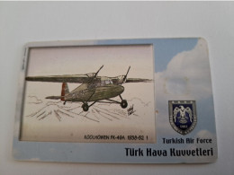 TURKIJE / 50 UNITS/ CHIPCARD/ TURKISH AIR FORCE  / DIFFERENT PLANES /        Fine Used Card  **15427** - Turkey