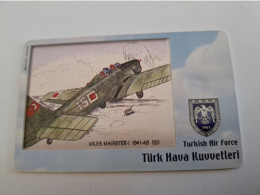 TURKIJE / 50 UNITS/ CHIPCARD/ TURKISH AIR FORCE  / DIFFERENT PLANES /        Fine Used Card  **15428** - Türkei