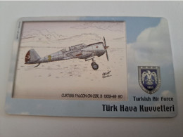 TURKIJE / 50 UNITS/ CHIPCARD/ TURKISH AIR FORCE  / DIFFERENT PLANES /        Fine Used Card  **15432** - Turchia