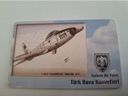 TURKIJE / 50 UNITS/ CHIPCARD/ TURKISH AIR FORCE  / DIFFERENT PLANES /        Fine Used Card  **15435** - Turchia