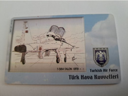 TURKIJE / 50 UNITS/ CHIPCARD/ TURKISH AIR FORCE  / DIFFERENT PLANES /        Fine Used Card  **15444** - Turchia