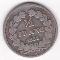 1/2 Franc 1835 A Paris , Louis Philippe , En Argent - 1/2 Franc