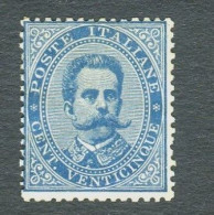 REGNO 1879 UMBERTO I 25 CENT. * GOMMA ORIGINALE  F.TO DIENA - Neufs