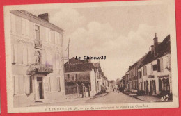 64 - LEMBEYE---La Gendarmerie Et La Route De Conchez----cpsm Pf - Lembeye