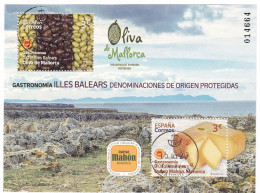 2021-ED. 5465 H.B. Gastronomía D.O. Protegidas Illes Balears 2021. Queso Mahón-Menorca Y Oliva De Mallorca  - USADO - Used Stamps