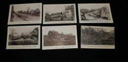 6 Cp 80 Somme BEUVRAIGNES Un Coin Du Village Apès Le Bombardement Entrée Du Pays Ruines Ferme Dobel LES LOGES Cimetière - Beuvraignes