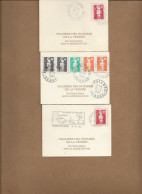 VENDEE - 3 PETITES CARTES OBLITERATIONS CAD PALLUAU- CHAILLE LES MARAIS -TALMONT ST HILAIRE -VENDEE -1991-94 - 1961-....