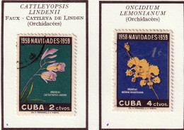 CUBA - Noël, Orchidées - 1958 - Oblitérés - Used Stamps