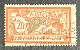 FRA0145U2 - Type Merson 2 F Used Stamp 1920 -  France YT 145 - 1900-27 Merson