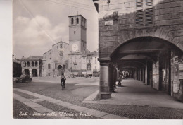 LODI  PIAZZA DELLA  VITTORIA E PORTICI  VG  1951 - Lodi