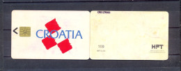 CROATIA - CHIP CARDS - CROATIA - WHITE REVERS WITH CRO - 21.000 Ex - Croatie