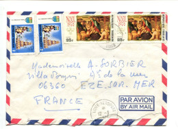 République Togolaise -  Affranchissement Sur Lettre Par Avion - NOEL 76 Nativité  / Pyramide Humaine - Togo (1960-...)