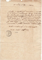 AG2509 CERTIFICATO DI NASCITA S. ANTONIO DI PADOVA DI CASTELVECCHIO - 1846 - Manuscrits