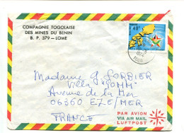 République Togolaise -  Affranchissement Sur Lettre Par Avion - Conseil De L'entente - Togo (1960-...)