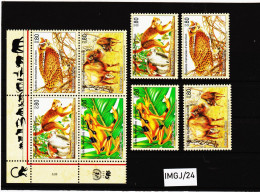 IMGJ/24 UNO GENF 1995 MICHL  263/66 SATZ Und VIEREEBLOCK Postfrisch ** SIEHE ABBILDUNG - Unused Stamps