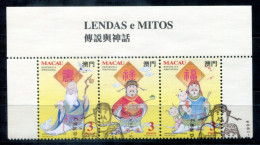 MACAO 756-758 ZDr. Canc. - Legenden Und Mythen, Legends And Myths, Légendes Et Mythes - MACAU - Used Stamps