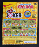 114 F, Lottery Tickets, Portugal, « Raspadinha », « Instant Lottery », « JOKER Pode Ganhar Até € 20.000 », Nº 552 - Billets De Loterie