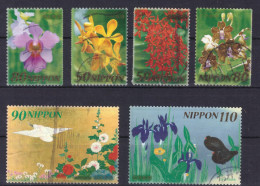 Japan - Japon - Used - Obliteré - Gestempelt - Greetings - Flowers Fleurs Blumen Flores   - (NPPN-0649) - Oblitérés