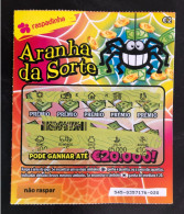 114 F, Lottery Tickets, Portugal, « Raspadinha », « Instant Lottery », « ARANHA DA SORTE » Nº  545 - Billets De Loterie