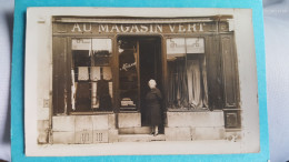 Carte Photo   4 Rue Montpensier Pau    , Au Magasin Vert , Pret à Porter, Chemiserie  Rare - Pau