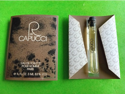 R De CAPUCCI - Echantillon  Tube Sur Carte -  (collector, Ne Pas Utiliser, Date Des Années 90) - Muestras De Perfumes (testers)