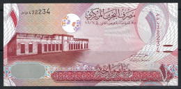Bahrain 2006 (2016) 1 Dinar Banknote P-31(1) Semi Ladder & Mirror Serial Number 432234 VF AUNC - Bahrain