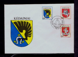 Gc7925 LIETUVA -LITUANIE Armoiries De Villes "Kédainial+ Vilnius + Et Armoiries Nationales" - Andere & Zonder Classificatie