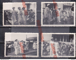 Fixe WW2 Archive Marin Croiseur Duguay Trouin France Libre Marché Dakar Décembre 1944 Ensemble 8 Photos * - 1939-45