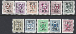 (BL67)   PRE 725/35 , 11 Valeurs  ** - Typo Precancels 1951-80 (Figure On Lion)