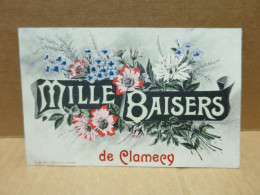 CLAMECY (58) Carte Fantaisie Mille Baisers De - Clamecy