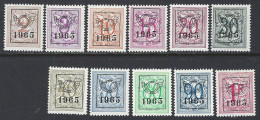 (BL70)   PRE 758/68 , 11 Valeurs  ** - Typo Precancels 1951-80 (Figure On Lion)