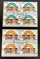 Nations Unies Office De Genève  1979   Y Et T 83/4 X 4  O  Cachets Ronds - Usati