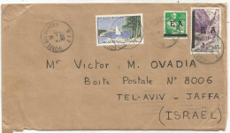 ALGERIE EA 45C+10C  SURCHARGE + 30C NON PAS DE SURCHARGE LETTRE POSTE AUX ARMEES AFN 2.11.1962 POUR ISRAEL RARE - Lettres & Documents