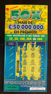 114 G, Lottery Tickets, Portugal, « Raspadinha », « Instant Lottery », « 50 X MAIS DE € 50.000.000 EM PRÉMIOS », Nº 544 - Billets De Loterie