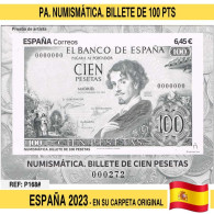 P0168# España 2023. PA Numismática. Billete De 100 Pesetas (N) - Prove & Ristampe