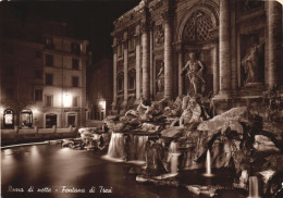 ITALY, LAZIO, ROME, TREVI FOUNTAIN, NIGHT, STATUES, MONUMENT - Fontana Di Trevi