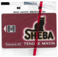 France - En0682 - Sheba Tendre Matin, Red, 06.1993, 50Units, 7.600ex, NSB - 50 Eenheden