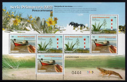 URUGUAY 2022 (Fishing, Ship, Boat, Lighthouse, Animal, Prawn, Penaeus Paulensis, Aloe, Succulent Plant, Flower) - SHEET - Crustaceans