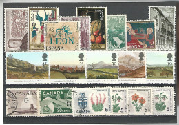 52525 ) Collection World Spain Great Britain Canada - Collections (sans Albums)