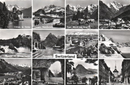 SWITZERLAND, CHILLON CASTLE, LUCERNE, CHAPEL BRIDGE EIGER, MOUNTAINS, CHURCH, PANORAMA - Collections & Lots