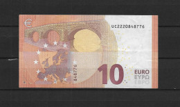 BILLETES  ///   2 SCANS ESPAÑA BILLETE DE 10€  USADO BUENA CONSERVACION   AÑO 2014    FIRMA DE MARIO DRAGHI - 10 Euro