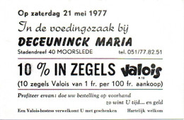 Moorslede - Publiciteitskaart Deceuninck Maria - 21 Mei 1977 (2 Scans) - Moorslede